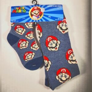 NWT Father & Son Super Mario Crew Socks